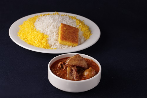 چلو خورشت قیمه بادمجان