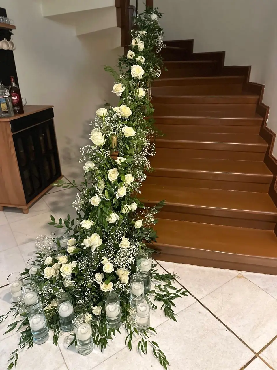 گل ارایی پله های ورودی